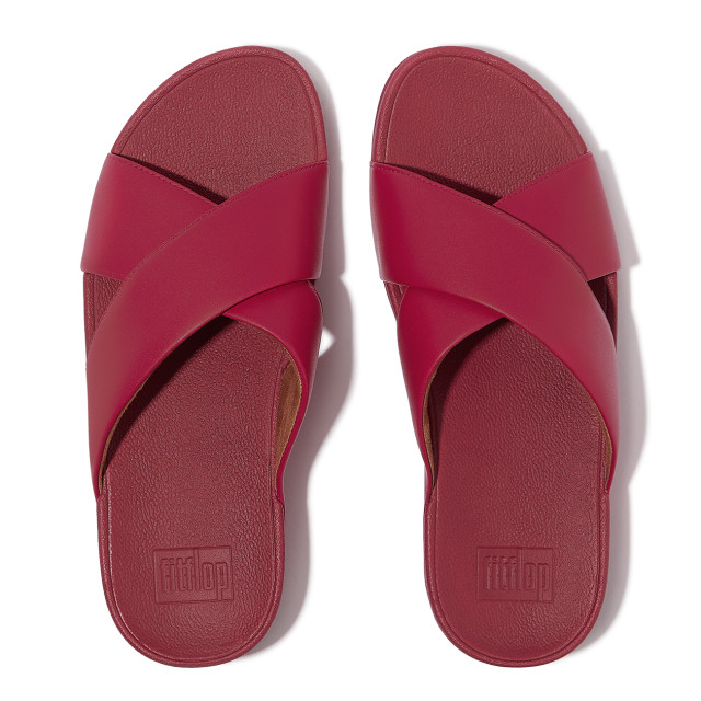 FitFlop Lulu cross slide sandals leather K04 large