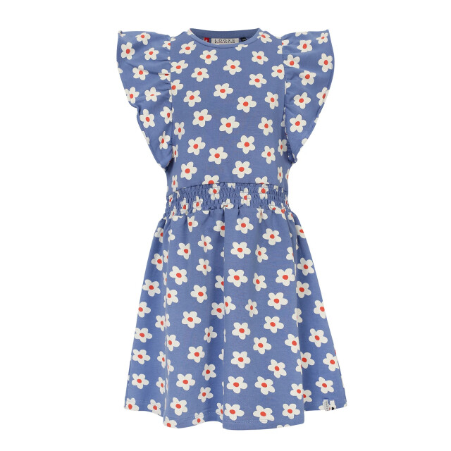 Looxs Revolution Sweat zomerjurkje blue flowerbomb voor meisjes in de kleur 2511-7812-981 large