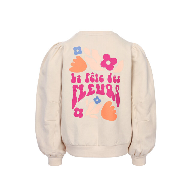 Looxs Revolution Sweater crème backprint  voor meisjes in de kleur 2511-7319-014 large