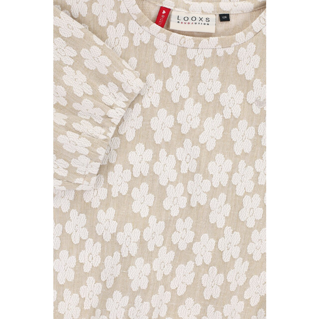 Looxs Revolution Zomer top meisjes jaquard bloemen - 2511-7107-952-Flowerfield large