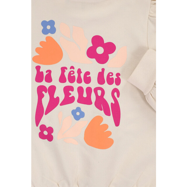 Looxs Revolution Sweater crème backprint  voor meisjes in de kleur 2511-7319-014 large