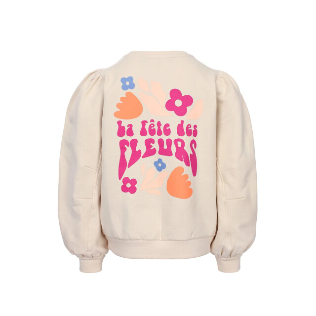 Looxs Revolution Sweater crème backprint  voor meisjes in de kleur 2511-7319-014 large