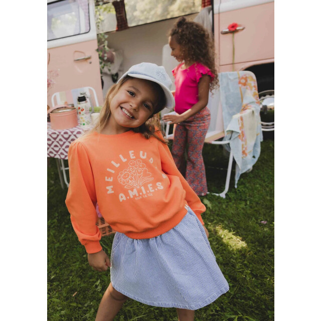 Looxs Revolution Zomer sweater meisjes - 2511-7318-259-Tangerine large