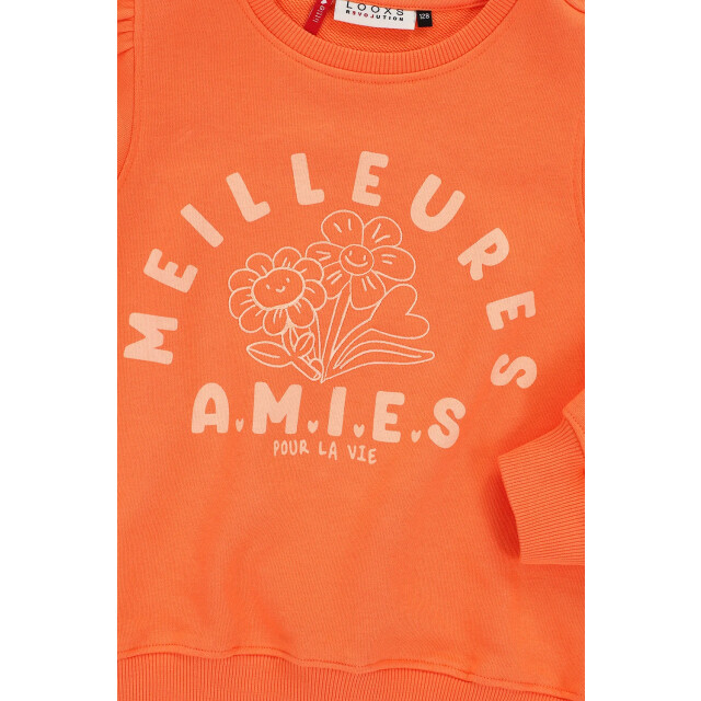 Looxs Revolution Zomer sweater meisjes - 2511-7318-259-Tangerine large