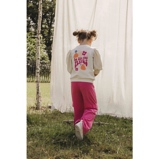 Looxs Revolution Sweater crème backprint  voor meisjes in de kleur 2511-7319-014 large