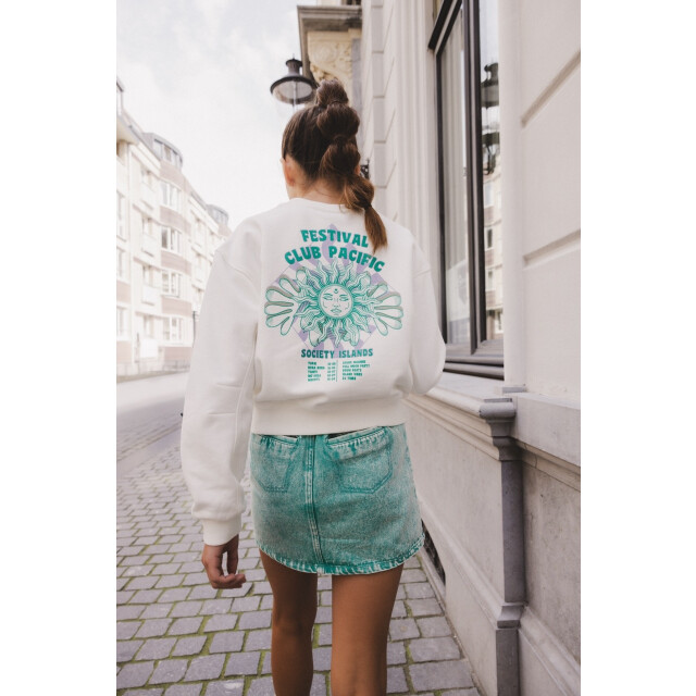 Looxs Revolution Sweater backprint voor meisjes in de kleur 2511-5307-001 large