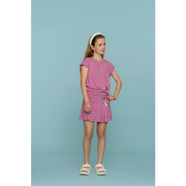Geisha Zomer skort meisjes aop cassis / off white 56062K-60 - 000430 - Pr.10-25-1 cassis/off-white large
