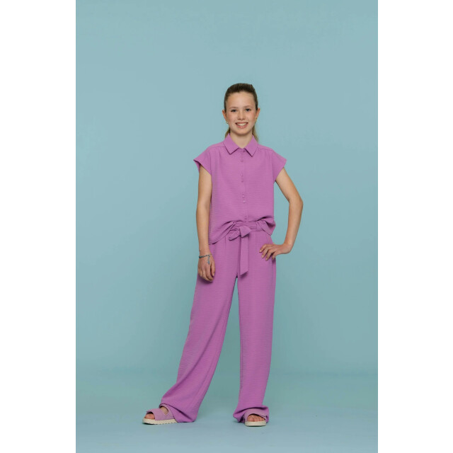 Geisha Zomer broek meisjes crinckle - 51127K-21 - 000350 - lavender large