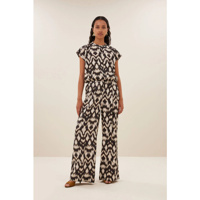 By-Bar Amsterdam 25112040 lode brown batik blouse 25112040 lode brown batik blouse large