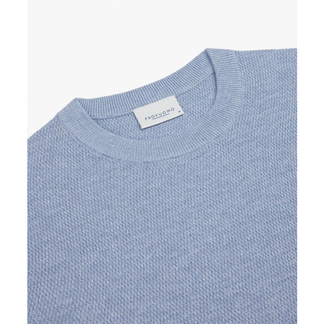 Profuomo Pp2j00007a m1 trui crew neck light blue profu M1/PP2J00007A large