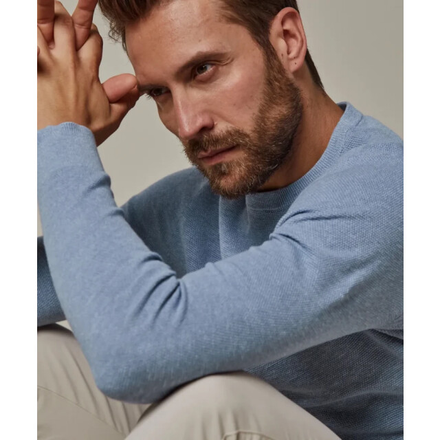 Profuomo Pp2j00007a m1 trui crew neck light blue profu M1/PP2J00007A large