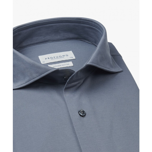 Profuomo Ppwh10001d 4 overhemd   x-cutaway  denim blue profu 4/PPWH10001D large