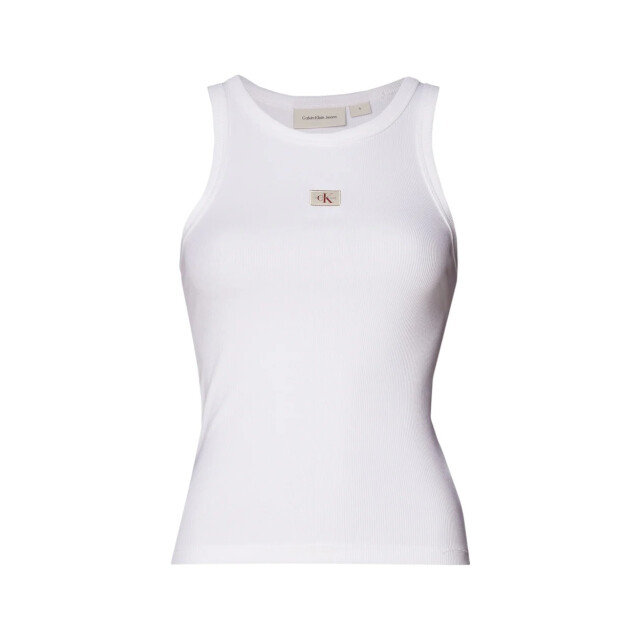 Calvin Klein Label tank top Calvin Klein Jeans Wit Label Tank Top large