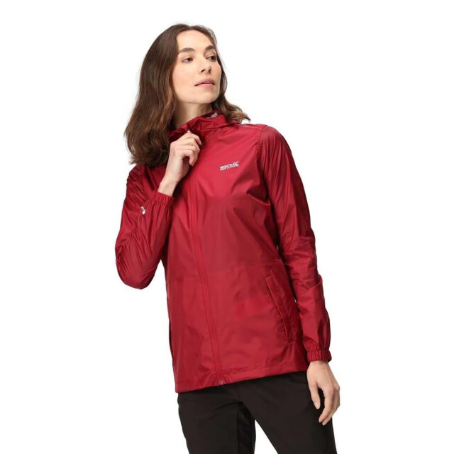 Regatta Dames pk it jkt iii waterdichte jas met capuchon UTRG3501_rumbared large