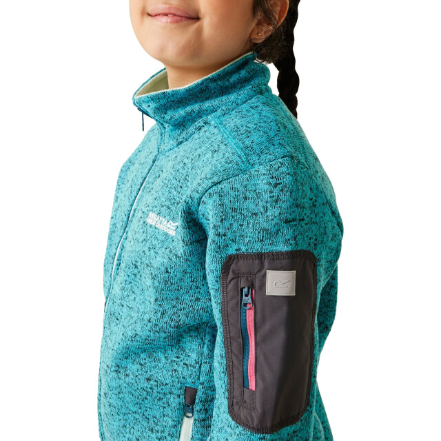 Regatta Kinder/kinder newhill fleece jas UTRG8902_tahoebluebleachedaqua large