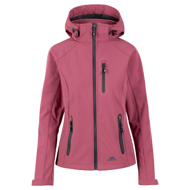 Trespass Dames bela ii waterbestendige softshell jas UTTP3440_rosetone large