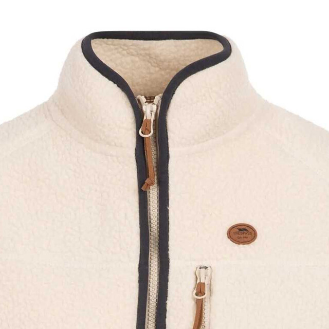 Trespass Dames quake leren biezen fleece jas UTTP6607_ghost large