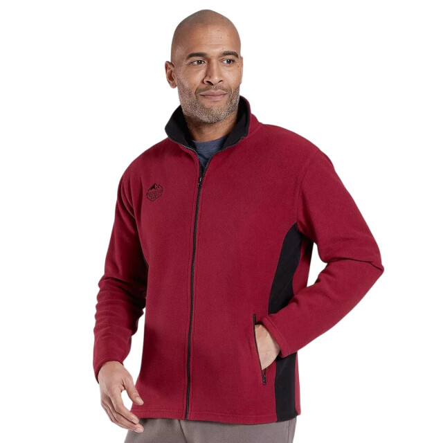 Atlas For Men Heren fleecejack (set van 2) UTAF1881_greyburgundy large