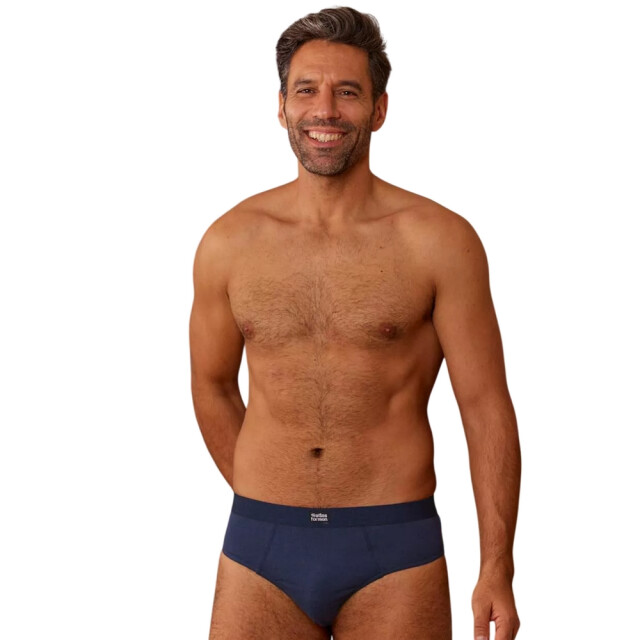 Atlas For Men Herenslip met logo (set van 3) UTAF1937_navyturquoise large