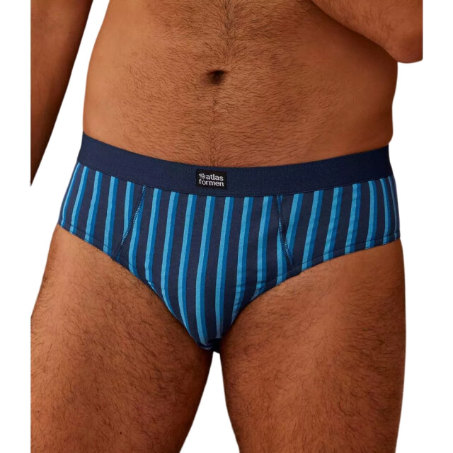 Atlas For Men Herenslip met logo (set van 3) UTAF1937_navyturquoise large