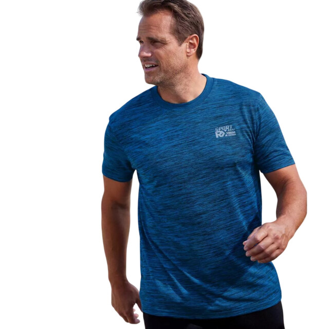 Atlas For Men Heren sport t-shirt (pak van 3) UTAF1984_mottledgreyredblue large