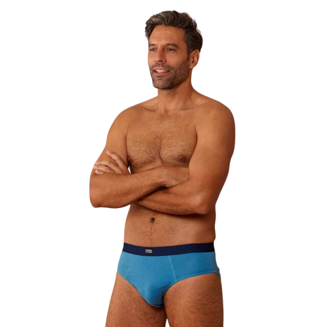 Atlas For Men Herenslip met logo (set van 3) UTAF1937_navyturquoise large