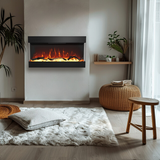 Comfortable at Home Elektrische sfeerhaard, 3-zijden glas stresa 100 2949614 large