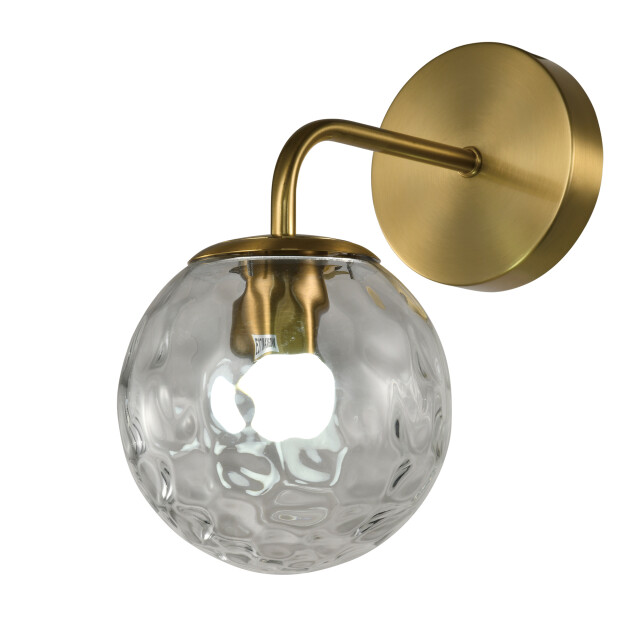 QUVIO Wandlamp glazen bol metaal glas - 3067143 large
