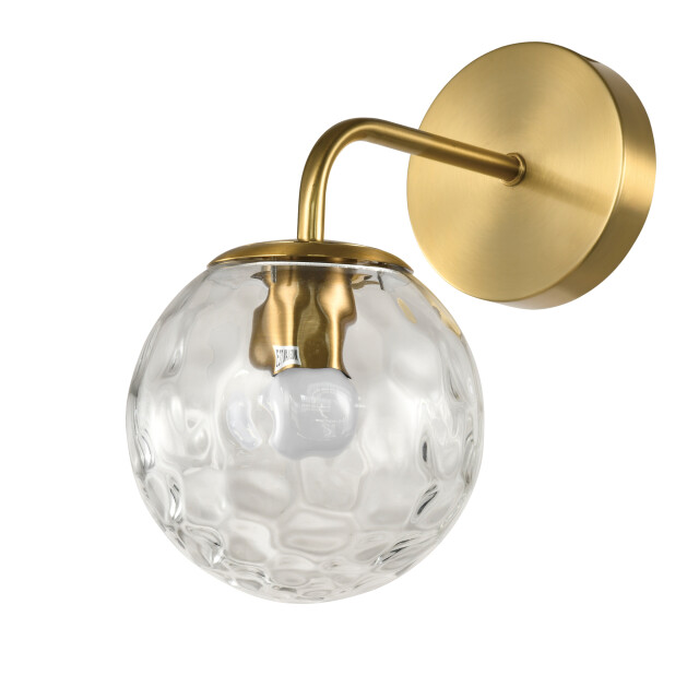 QUVIO Wandlamp glazen bol metaal glas - 3067143 large