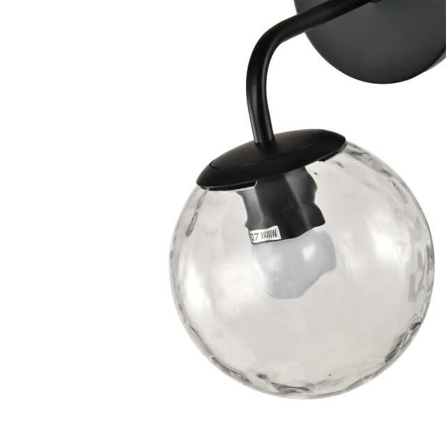QUVIO Wandlamp glazen bol metaal glas - 3067142 large