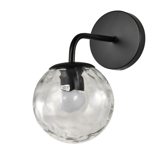 QUVIO Wandlamp glazen bol metaal glas - 3067142 large