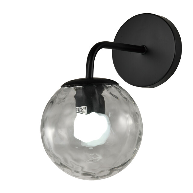 QUVIO Wandlamp glazen bol metaal glas - 3067142 large
