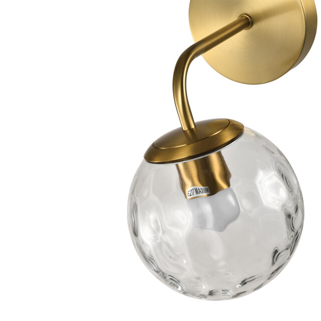 QUVIO Wandlamp glazen bol metaal glas - 3067143 large