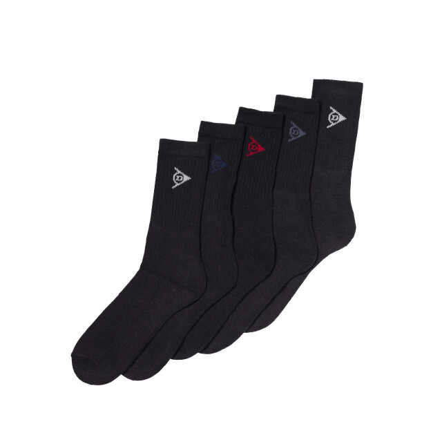 Dunlop Heren sportsok 5-pack DLP-ZCM0377-BLACK-41 large