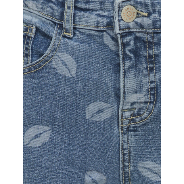 Only Kogjuicy wide leg lip print dnm blue denim 2103.35.0014 large