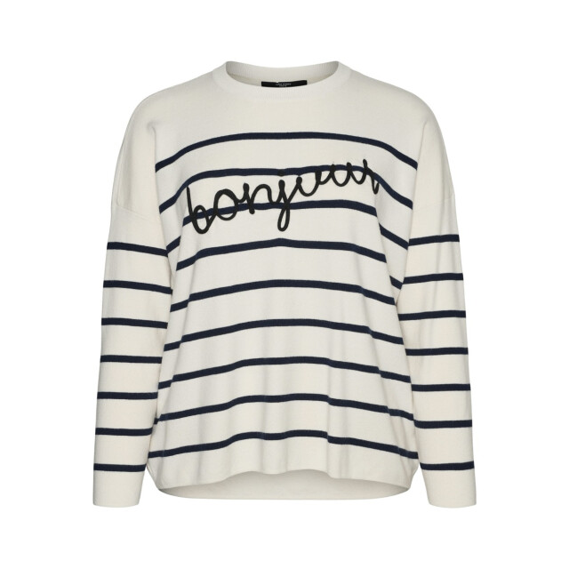 Vero Moda Vmaria bonjour ls o-neck pullover g ecru dessin 4219.08.0132 large