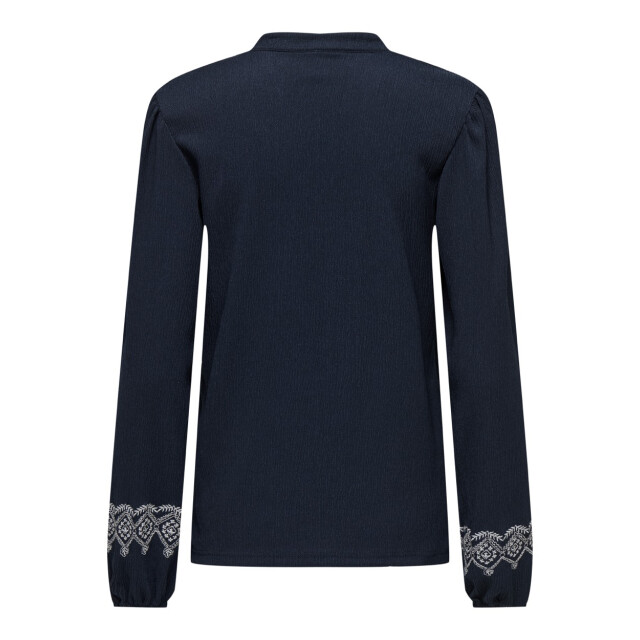 Only Onlnanna ls embroidery blouse jrs navy 4389.37.0032 large