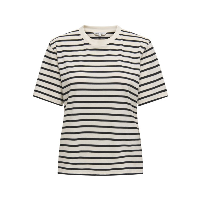 Only Onllivina ss stripe tee jrs noos ecru dessin 4339.08.0002 large