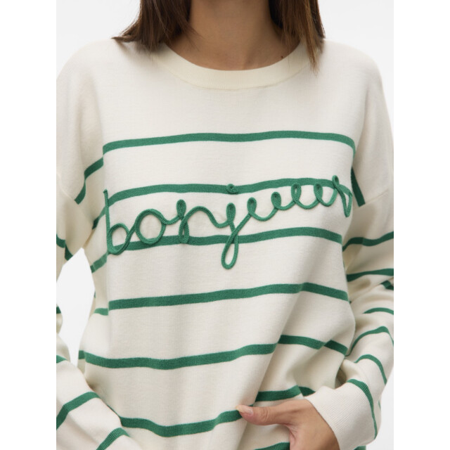 Vero Moda Vmaria bonjour ls o-neck pullover g ecru dessin 4219.08.0133 large