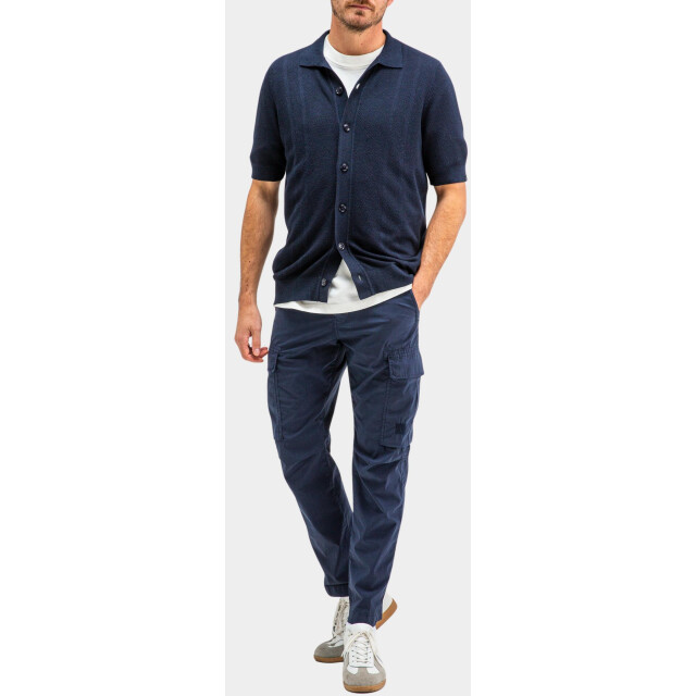 Butcher of Blue Casual hemd korte mouw aidan knit shirt m2516003/890 184859 large