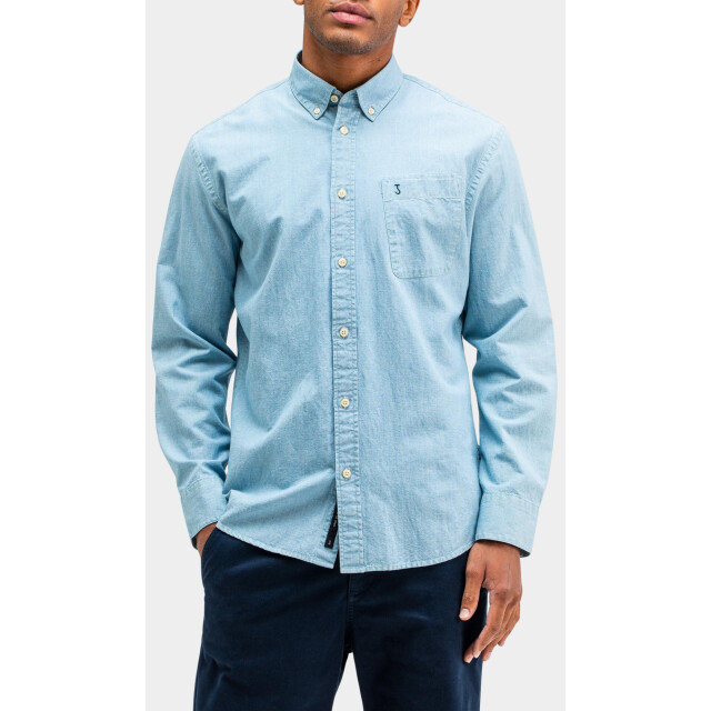 Butcher of Blue Casual hemd lange mouw aidan chambray shirt m2514035/836 184858 large