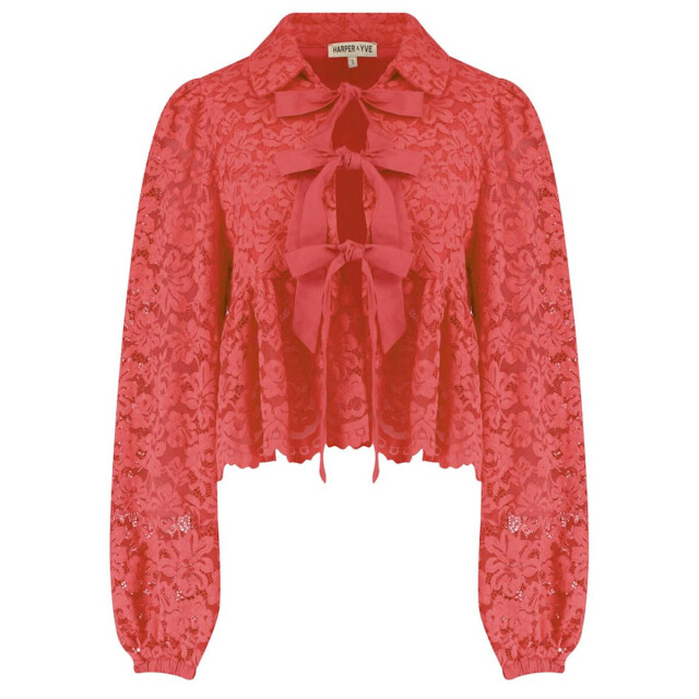 Harper & Yve Blouse lange mouw ss25p606 maral Harper & Yve Blouse lange mouw SS25P606 MARAL large