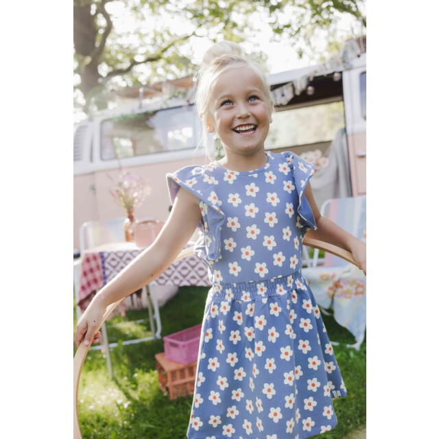 Looxs Revolution Sweat zomerjurkje blue flowerbomb voor meisjes in de kleur 2511-7812-981 large