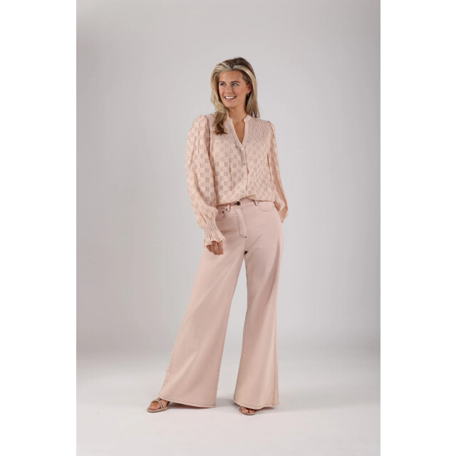 Nukus Nks02043 13 phoebe blouse check powder NKS02043 13 large