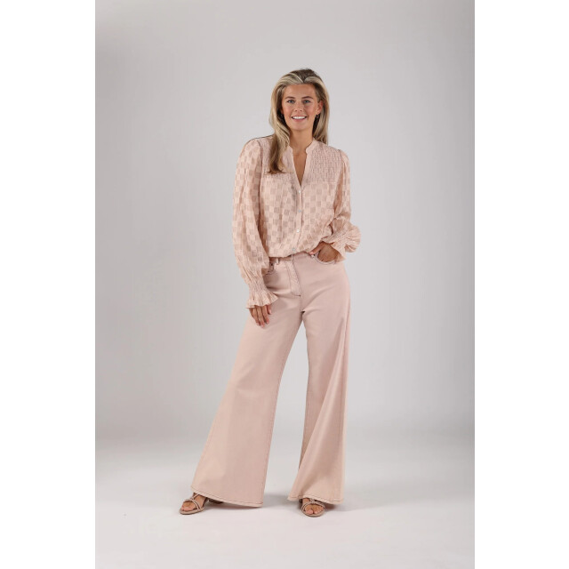 Nukus Nks02043 13 phoebe blouse check powder NKS02043 13 large