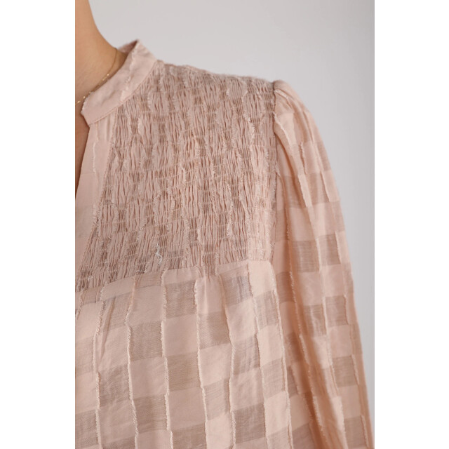 Nukus Nks02043 13 phoebe blouse check powder NKS02043 13 large