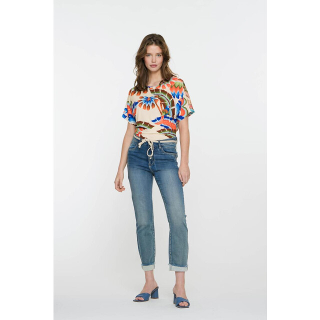 Geisha Jeans turn up 51004-10 mid 51004-10 mid blue large