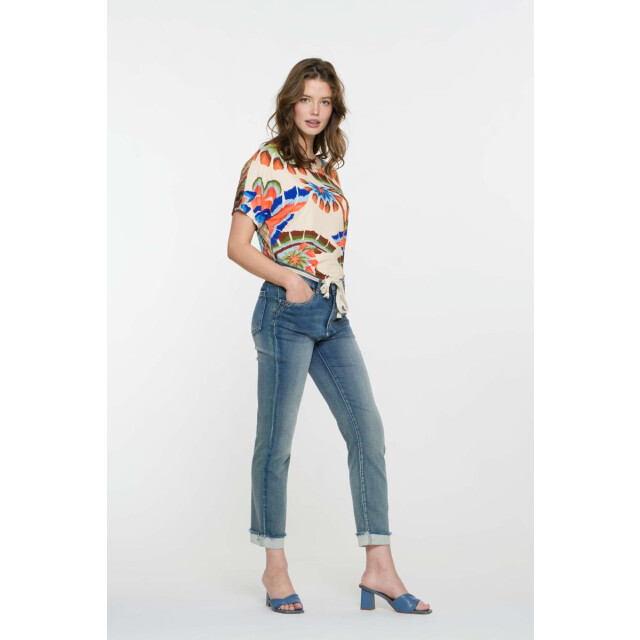 Geisha Jeans turn up 51004-10 mid 51004-10 mid blue large