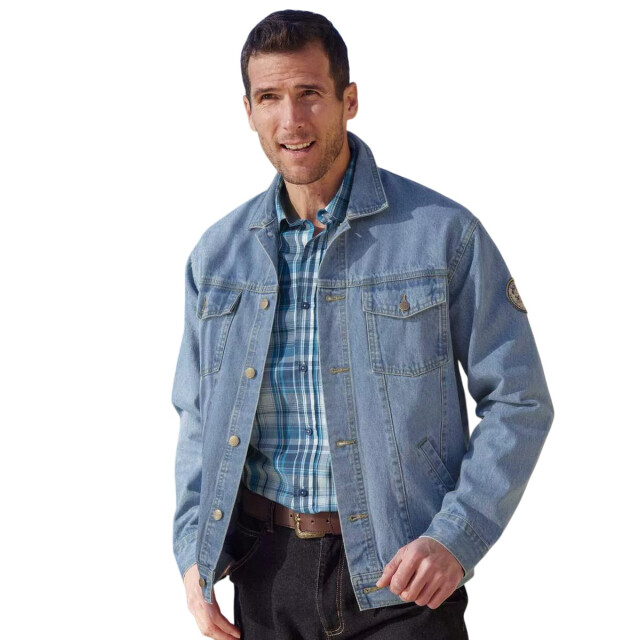 Atlas For Men Heren denim jasje UTAF1885_blue large
