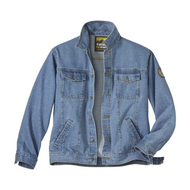 Atlas For Men Heren denim jasje UTAF1885_blue large